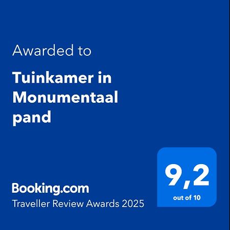 Tuinkamer In Monumentaal Pand Veere Eksteriør bilde